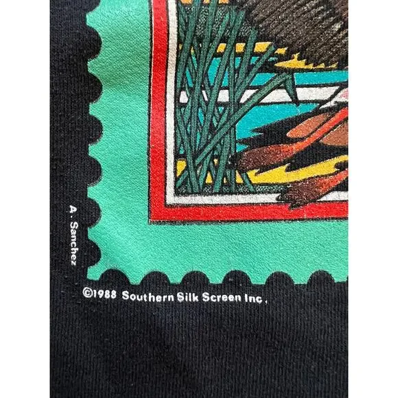 Vintage 80s Maryland Duck Stamp Canada Goose Crewneck Sweatshirt Bird Nature USA - Picture 5 of 8